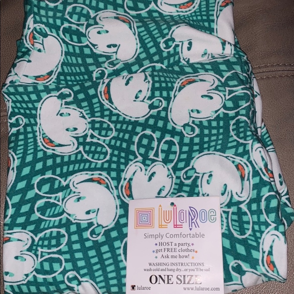 LulaRoe Mickey Mouse OS Leggings